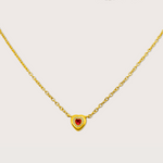 Medina Heart Necklace (Red) - Cadena Jewellery