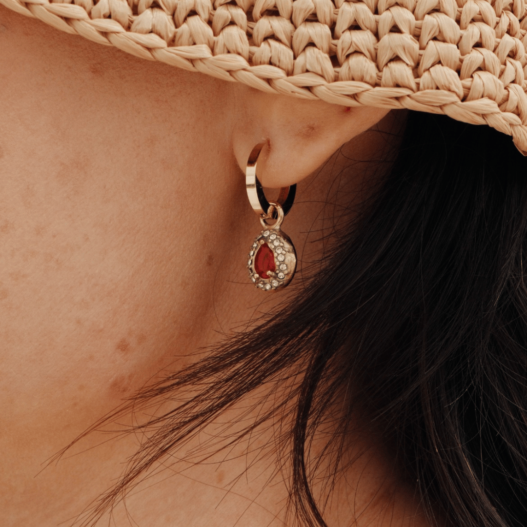 Bella Drop Earrings in Gold - Cadena Jewellery