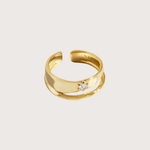 Double layered Gold Ring - Cadena Jewellery